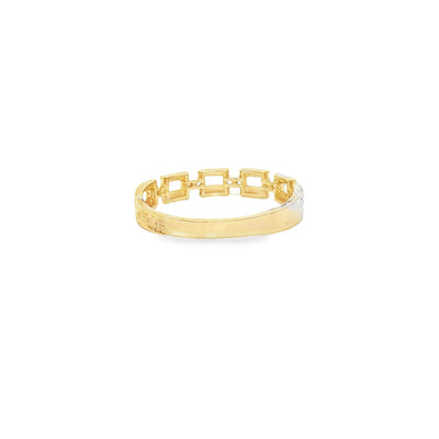 14 KARAT RING SIZE 7 WEIGHT: 1.3G : 3.2MM CZ OPEN