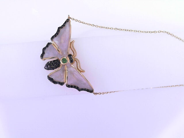 CHAIN 14KC 6.0G 20" BUTTERFLY ENAMEL