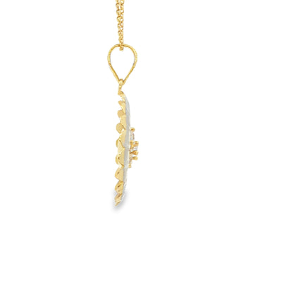 14 KARAT DIAMOND CUT CHARM WEIGHT: 1.5G : JESUS CR