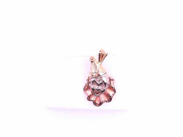 PENDANT 14KP 1.8G PENDANT 3TONE CLOWN