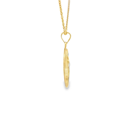 PENDANT 14K 2.7G SAINT SAINT BENEDICT ROUND