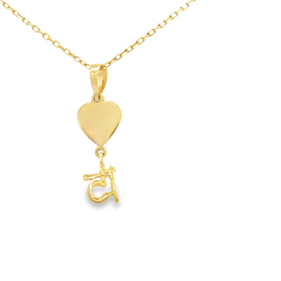 14K PENDANT PENDANT HEART 15