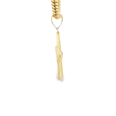 PENDANT 14K 2.6G STAR CZ STAR NEGATIVE CENTER
