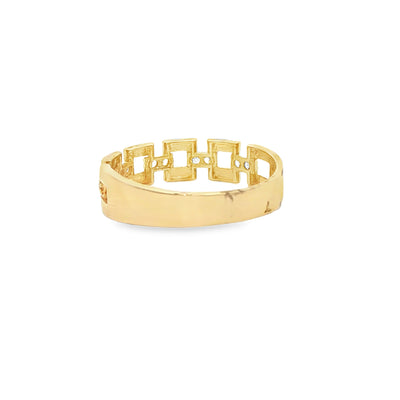 14 KARAT RING SIZE 10 WEIGHT: 2.7G : 5.4MM CZ OPEN