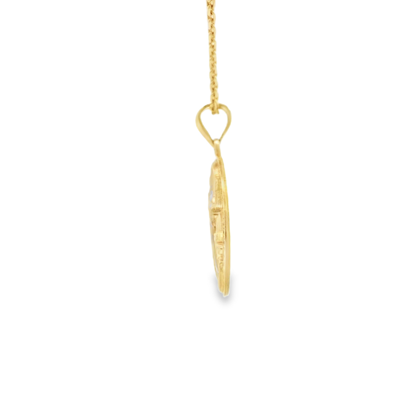PENDANT 14K 2.7G SAINT SAINT BENEDICT ROUND