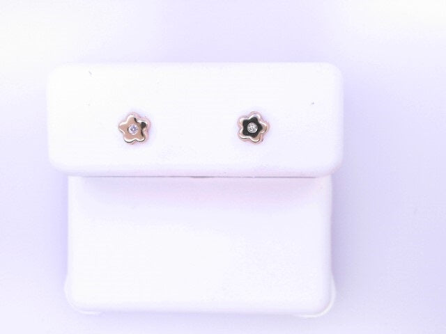 18 KARAT STUD EARRINGS WEIGHT: 0.5G : NATRUAL DIAM