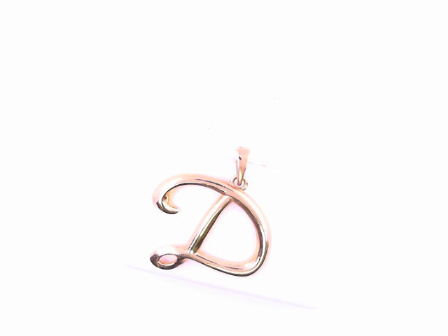 PENDANT 14K 2.6G LETTER D SCRIPT POLISHED