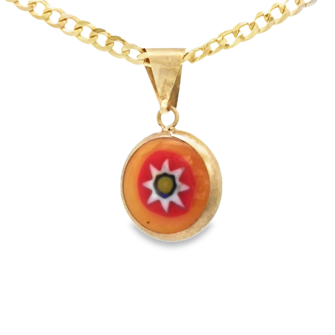 PENDANT 14K COLORFUL EYE