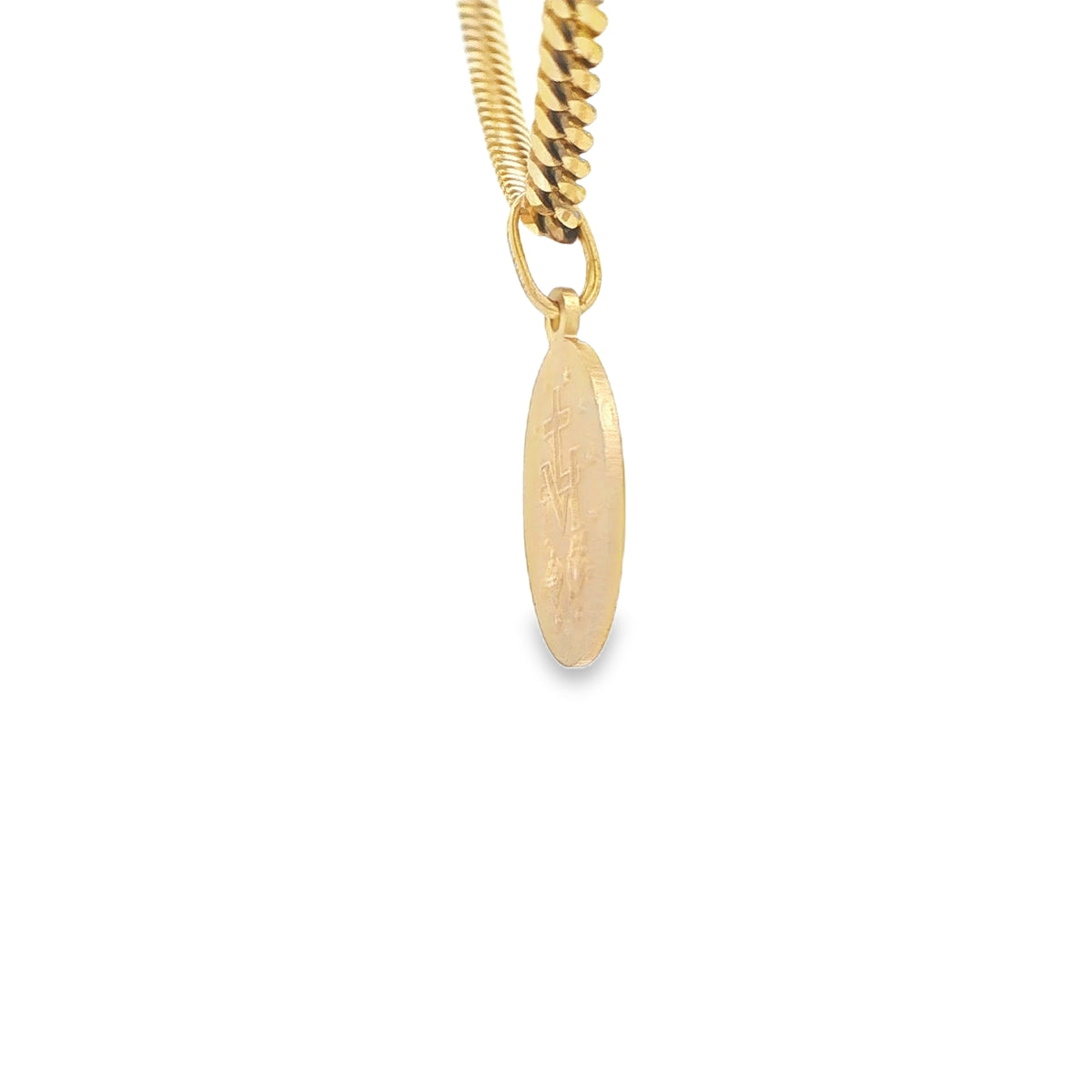 PENDANT 14K 2.2G MILAGROSA VIRGEN MARY OVAL