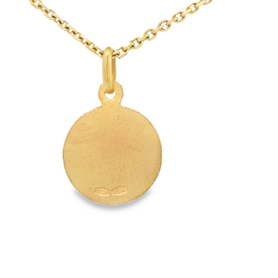 PENDANT 14K VIRGEN MARY PORTRAIT