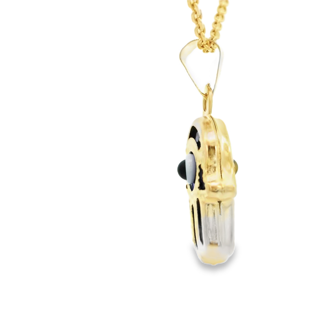 PENDANT 14K HANSMA BLUE HANSMA HAND