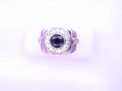 14KR W 23.5G DIAMOND #111/4  1.8CTW SAPHIRE ROLEX