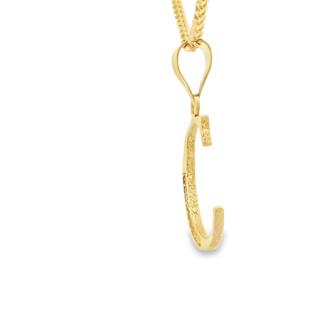 PENDANT 14K LETTER C CZ LETTER C
