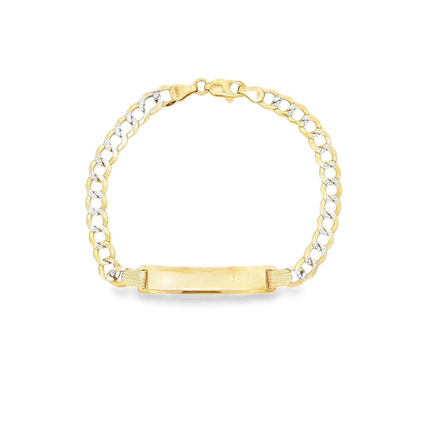 14 KARAT CUBAN ITALIAN CURB BRACELET LENGTH 6 WEIG