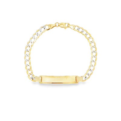 14 KARAT CUBAN ITALIAN CURB BRACELET LENGTH 6 WEIG