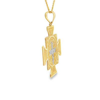 14KP 5.5G SAINT SAINT BENEDICT CROSS MEDAL