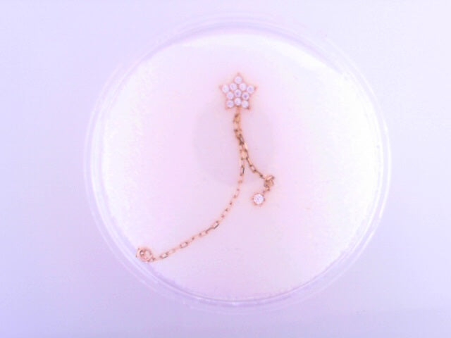 14 KARAT EARRINGS WEIGHT: 0.3G
CZ MOON