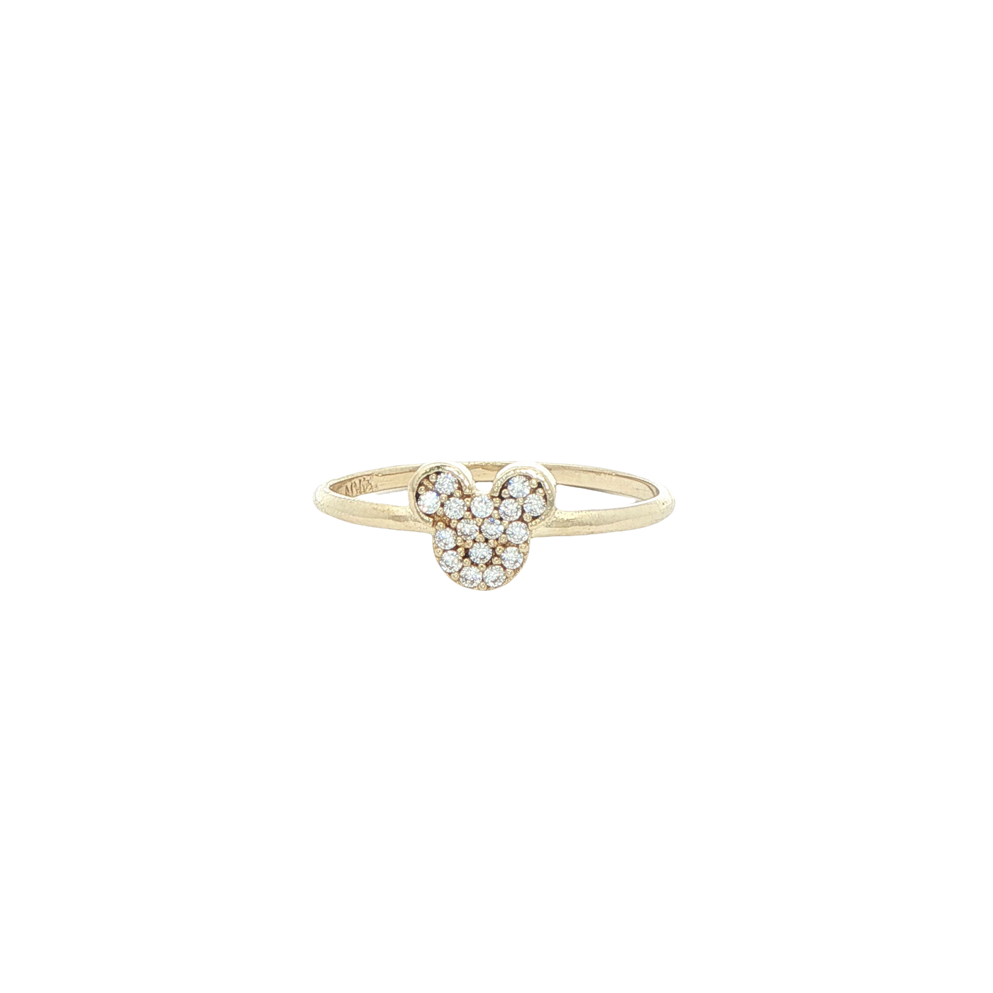 14 KARAT RING SIZE 6.75 WEIGHT: 1.1G : CZ MICKEY S