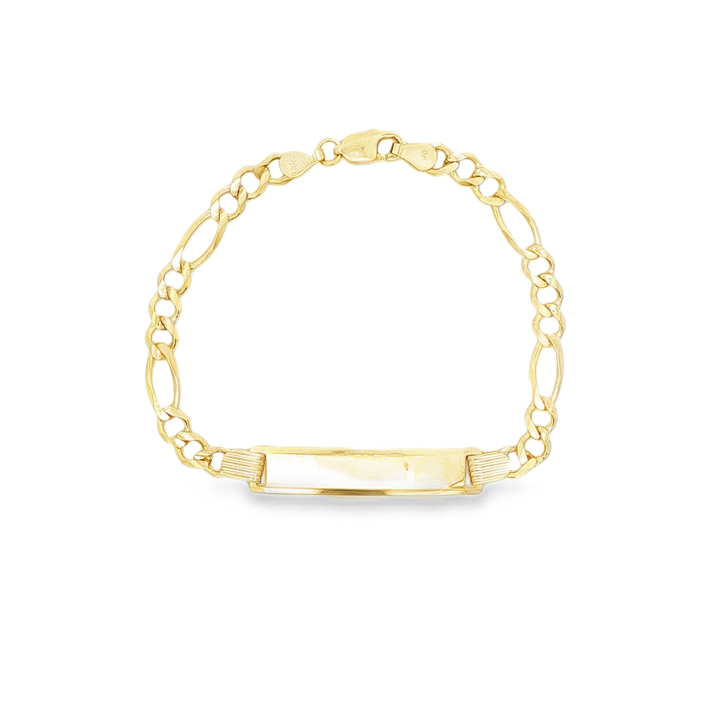 14 KARAT FIGARO BRACELET LENGTH 6 WEIGHT: 4.8G : 4