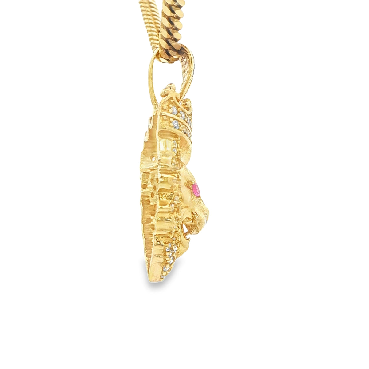 14 KARAT CHARM WEIGHT: 8.3G
CZ LIONS HEAD CROWN R
