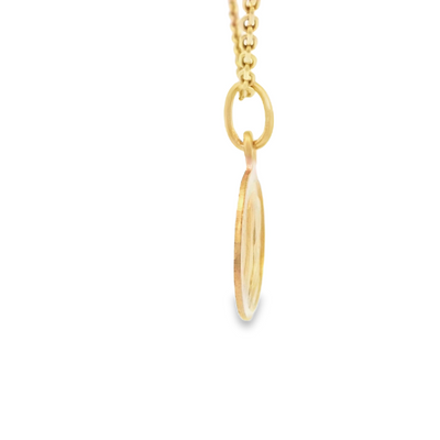 PENDANT 14K VIRGEN MARY PORTRAIT