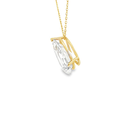 PENDANT 14KP 4.5g Pear Cz