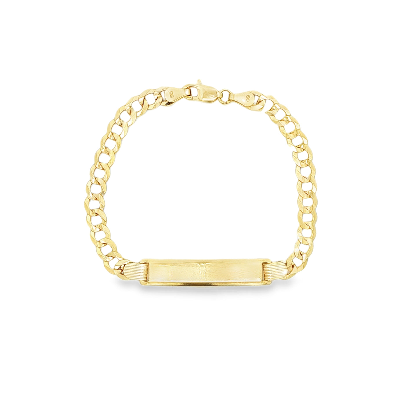 14 KARAT CUBAN ITALIAN CURB BRACELET LENGTH 6 WEIG