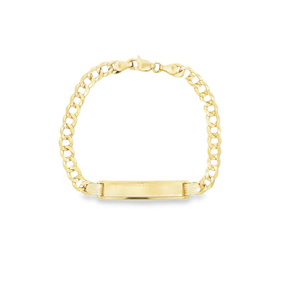 14 KARAT CUBAN ITALIAN CURB BRACELET LENGTH 6 WEIG