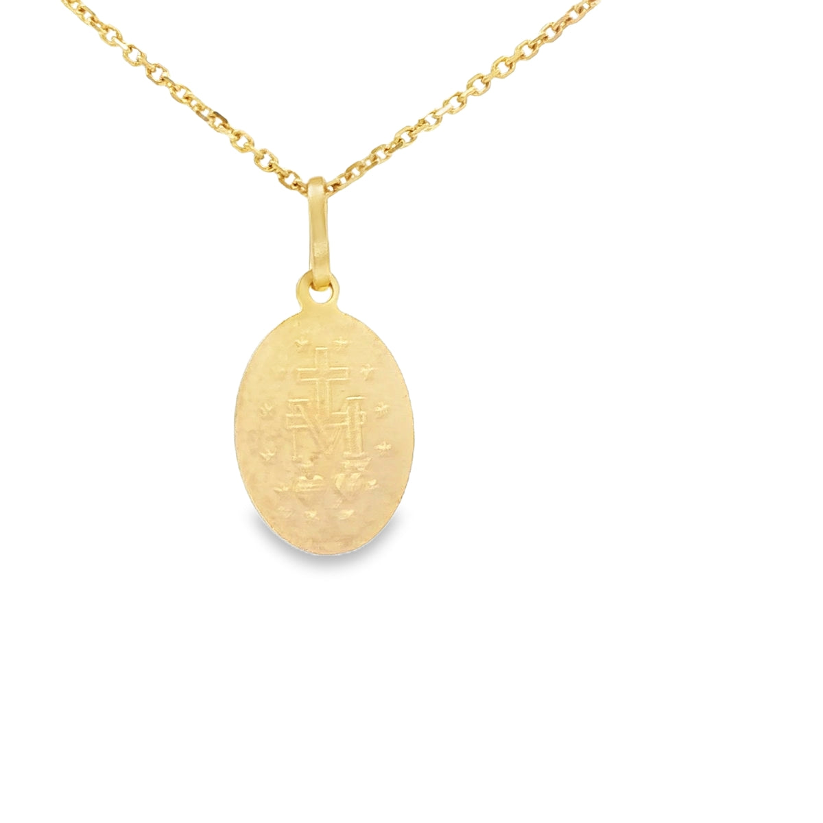 PENDANT 14K MILAGROSA VIRGIN MARY OVAL