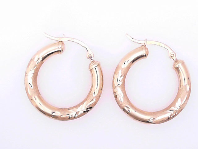 EARRINGS 14 KARAT SATIN SMALL HOOP EARRINGS WEIGHT