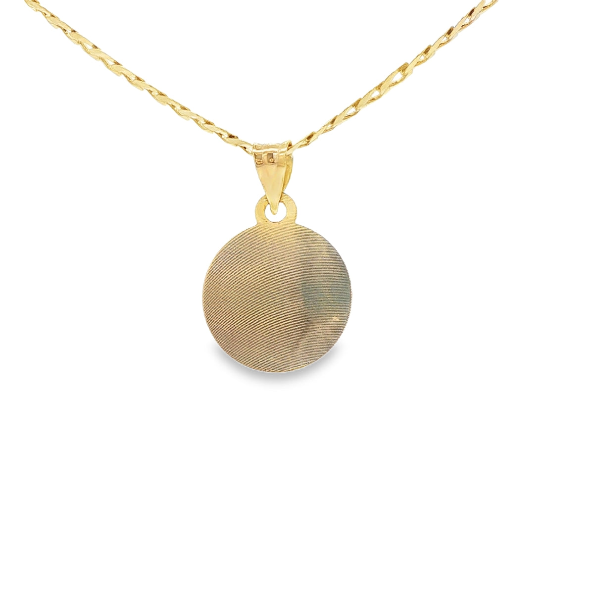 14K PENDENT  THREE TONE  FIRST COMMUNION MED