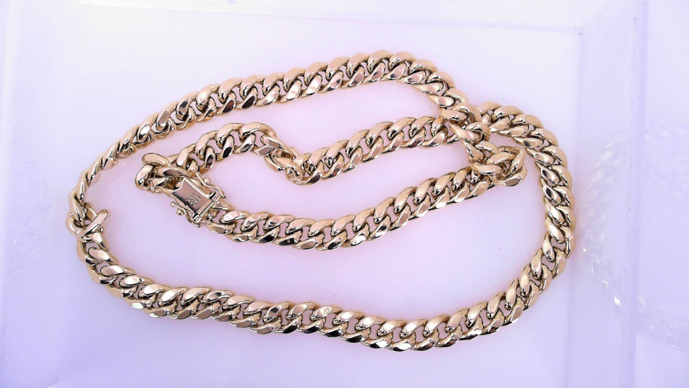 chain 14 Karat Cuban Miami Hollow 24" 60g