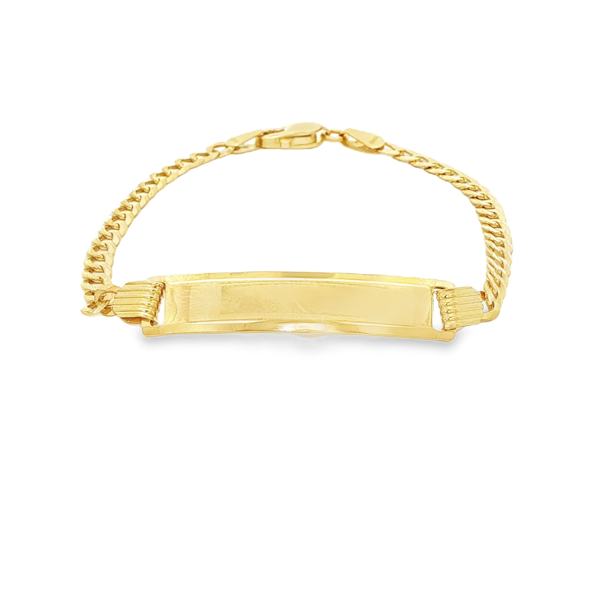 14 KARAT CUBAN ITALIAN CURB BRACELET LENGTH 6 WEIG