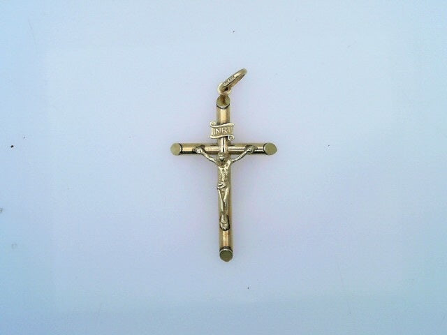 10 KARAT CHARM WEIGHT: 2.0 : CRUCIFIX CROSS JESUS
