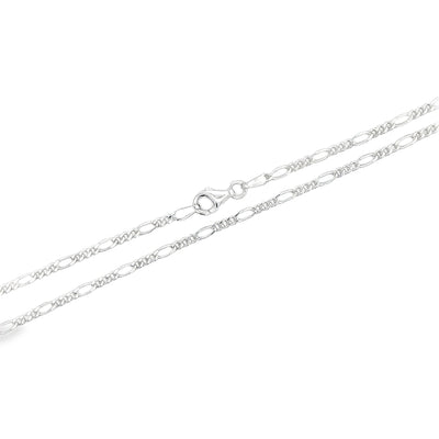 STERLING SILVER FIGARO CHAIN