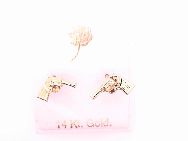 14 KARAT STUD EARRINGS WEIGHT: 0.8G : 5MM CZ CLEAR