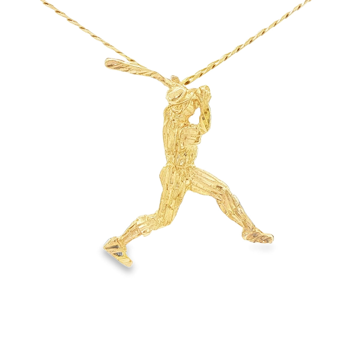 PENDANT 14K 3.2G BASEBALL PLAYER