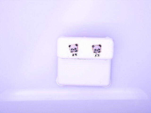 14KE 0.4G PANDA 
BEAR ENAMEL