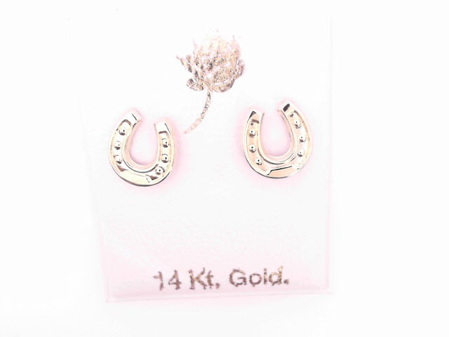 14 KARAT STUD EARRINGS WEIGHT: 0.8G : 5MM CZ CLEAR