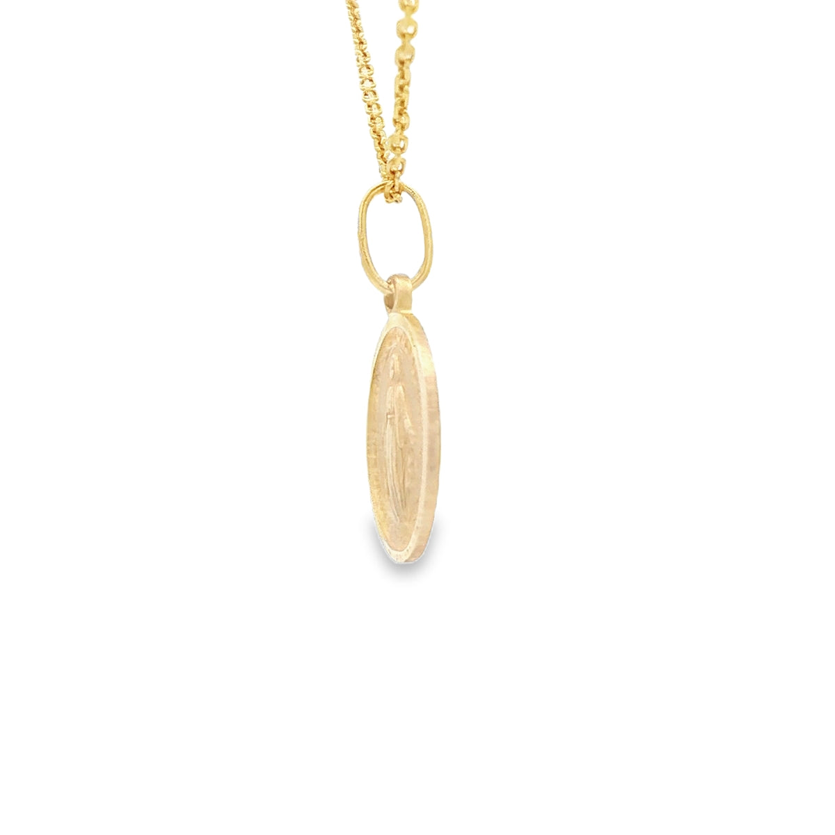 PENDANT 14K MILAGROSA VIRGIN MARY OVAL