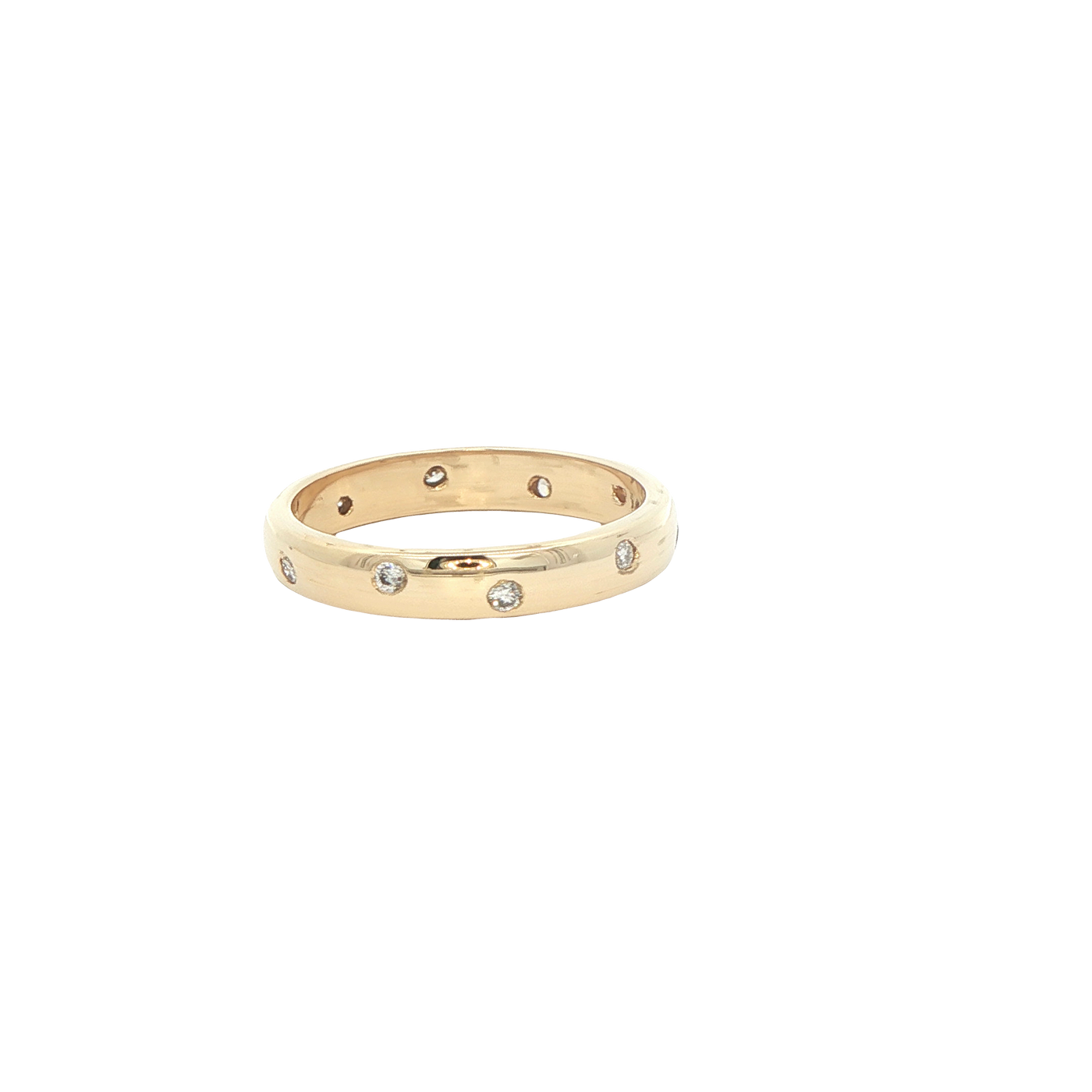 14 KARAT RING SIZE 6.5 WEIGHT: 3.2G :NATURAL DIAMO
