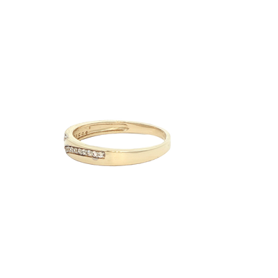 14 KARAT RING SIZE 6.75 WEIGHT: 2.0G : 2.8MM CZ HA