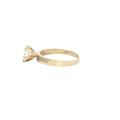 14 KARAT RING SIZE 6.75 WEIGHT: 2.4G : 2.8MM CZ SO