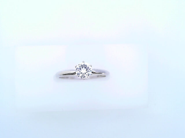 14KRW CZ RND SOLITAIRE 2.0G #7 CLEAR CTR STONE