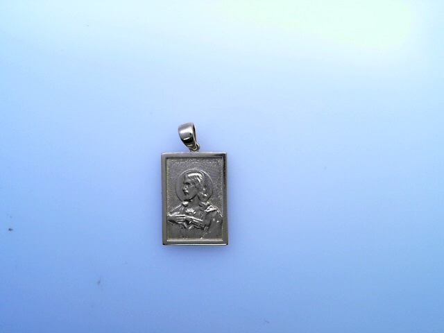 PENDANT 14K 3.4G JESUS FACE JESUS FACE SQ PLAQUE