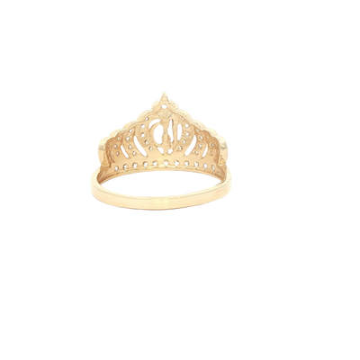 14 KARAT RING SIZE 7.25 WEIGHT: 2.6G : CZ QUINCE 1