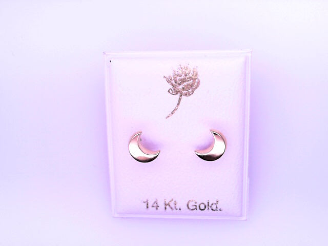 14 KARAT STUD EARRINGS WEIGHT: 0.8G : 5MM CZ CLEAR