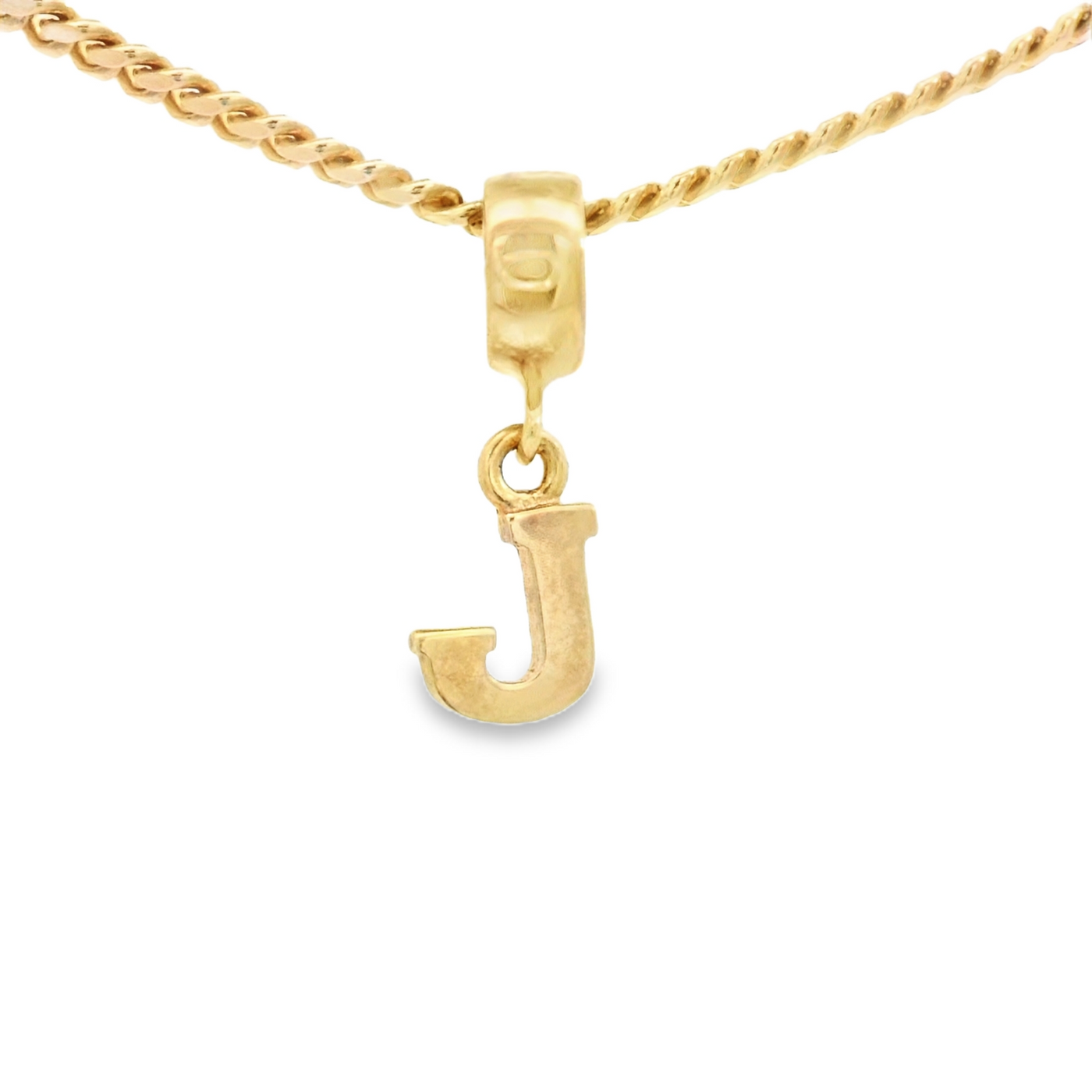 PENDANT 14K J Letter BailRing