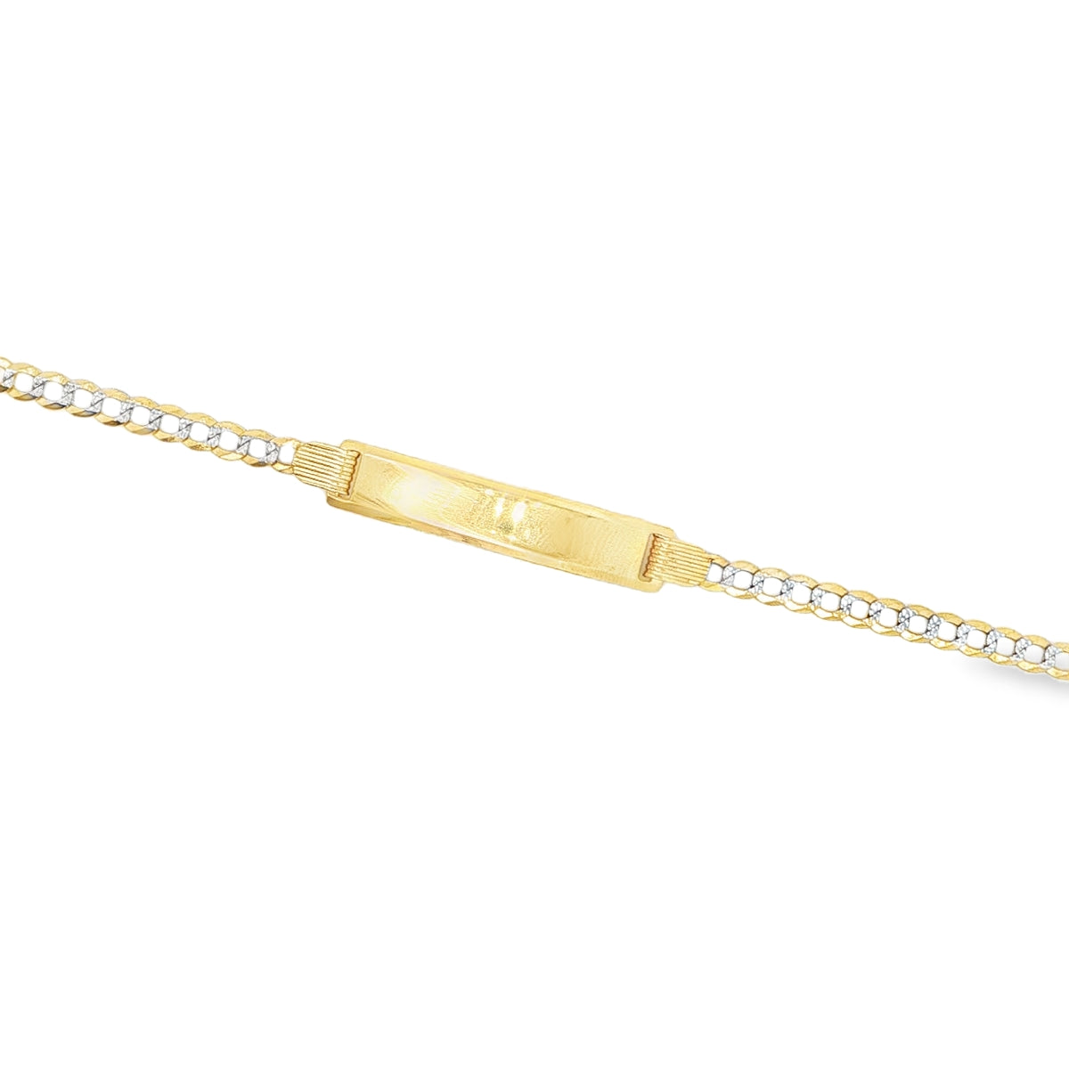 14 KARAT CUBAN ITALIAN CURB BRACELET LENGTH 6 WEIG