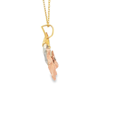 14K PENDANT 3TONE CLOWN